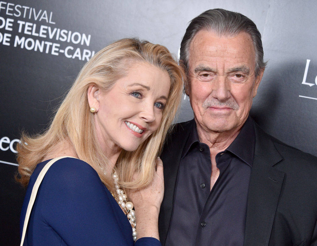 WEST HOLLYWOOD, CALIFORNIA - FEBRUARY 05: Melody Thomas Scott and Eric Braeden attend the 60th Anniversary Party For The Monte-Carlo TV Festival at Sunset Tower Hotel on February 05, 2020 in West Hollywood, California. (Photo by Gregg DeGuire/Getty Images)